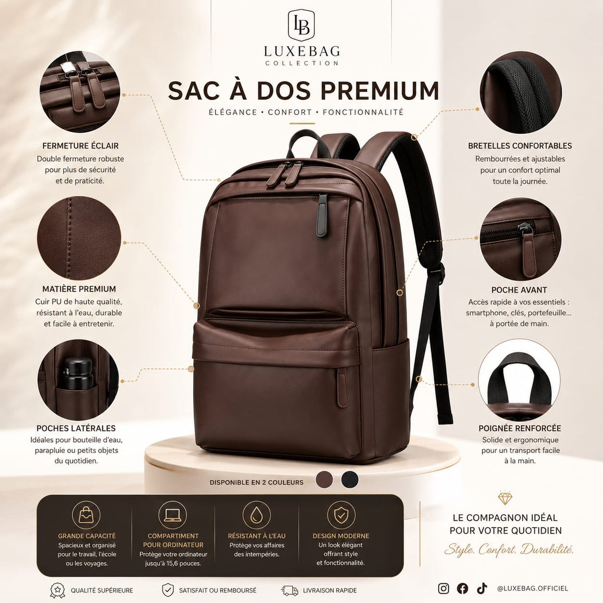Sacs à Dos en cuir