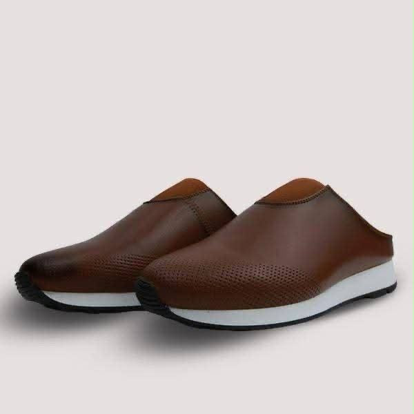 Sandales sabots en cuir authentique