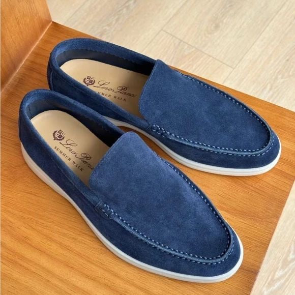 Mocassins Loro Piana en Daim Cuir original