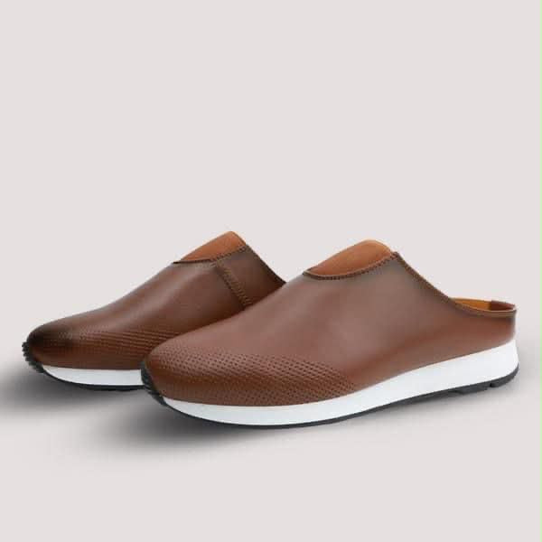 Sandales sabots en cuir authentique