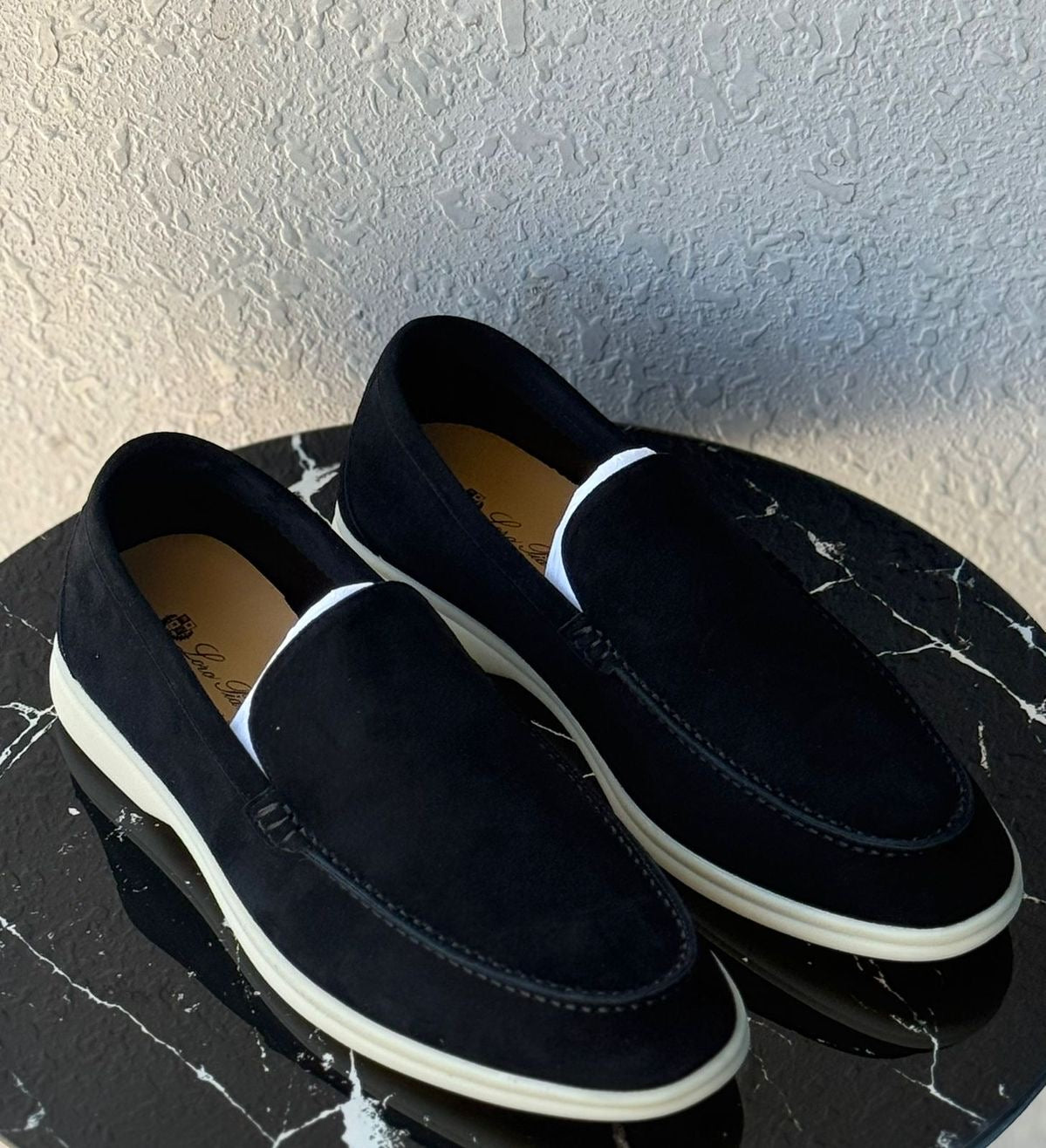 Mocassins Loro Piana Dain Cuir original