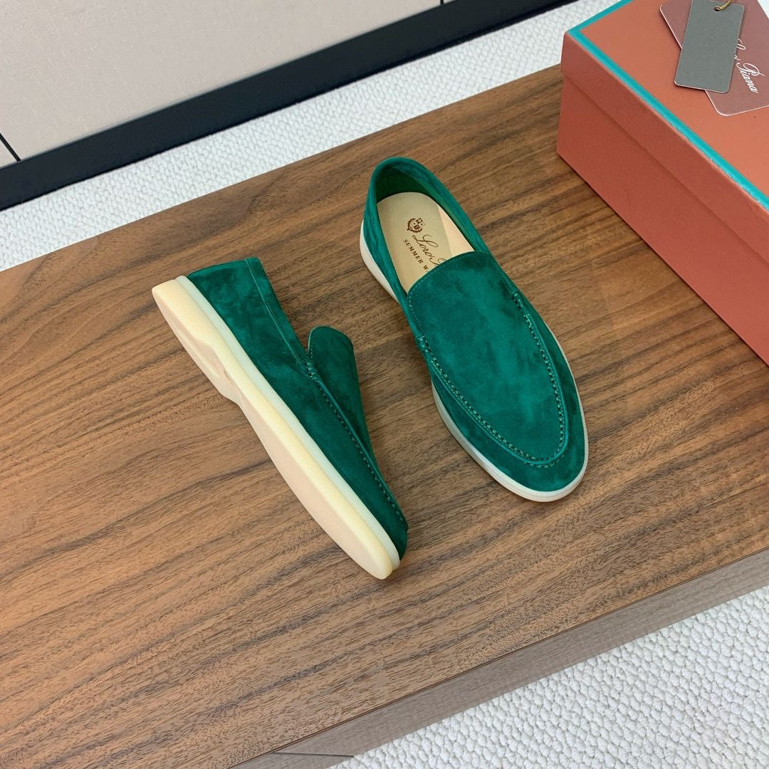 Mocassins Loro Piana en Daim Cuir original