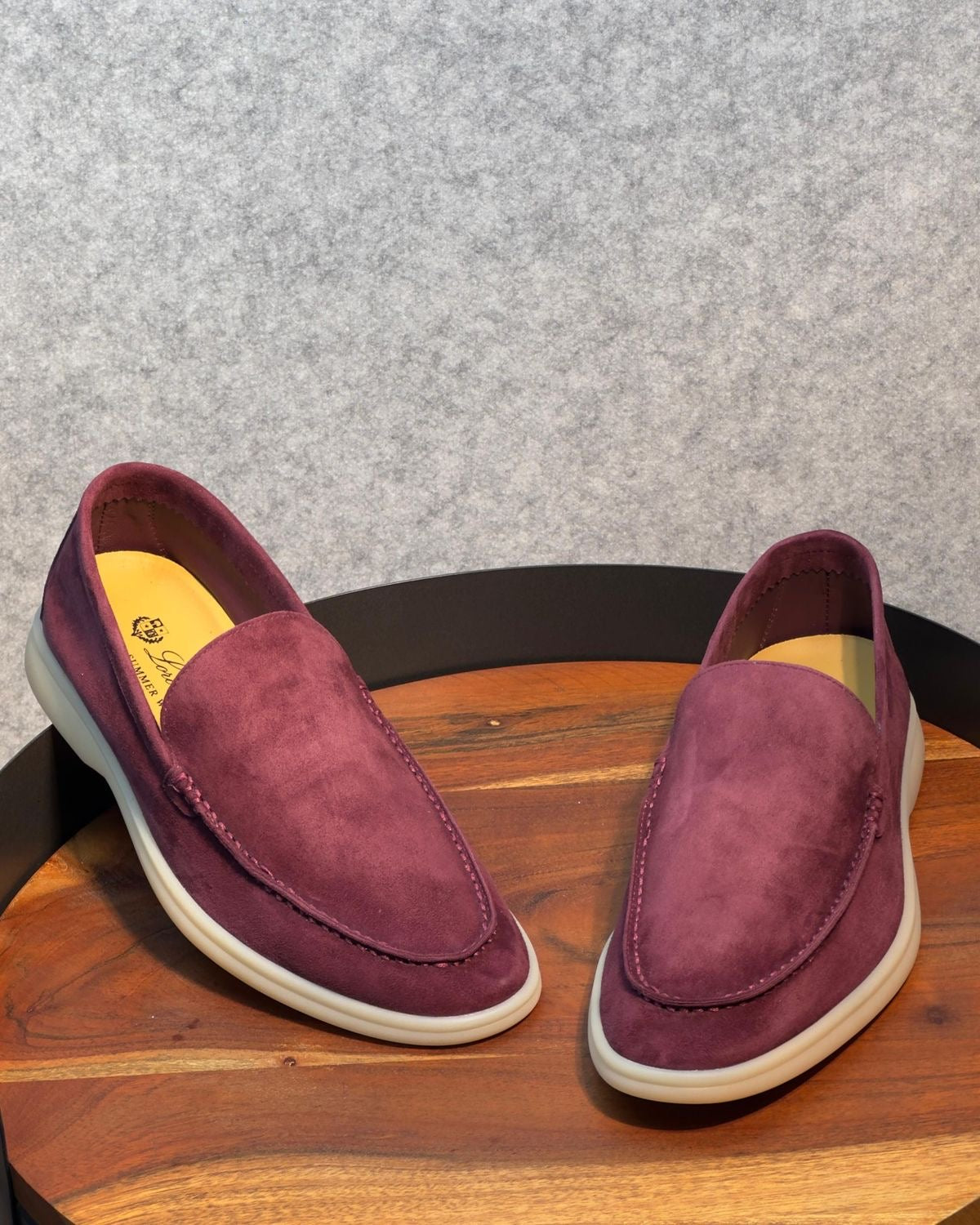 Mocassins Loro Piana en Daim Cuir original