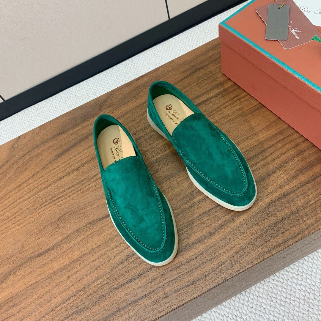 Mocassins Loro Piana en Daim Cuir original