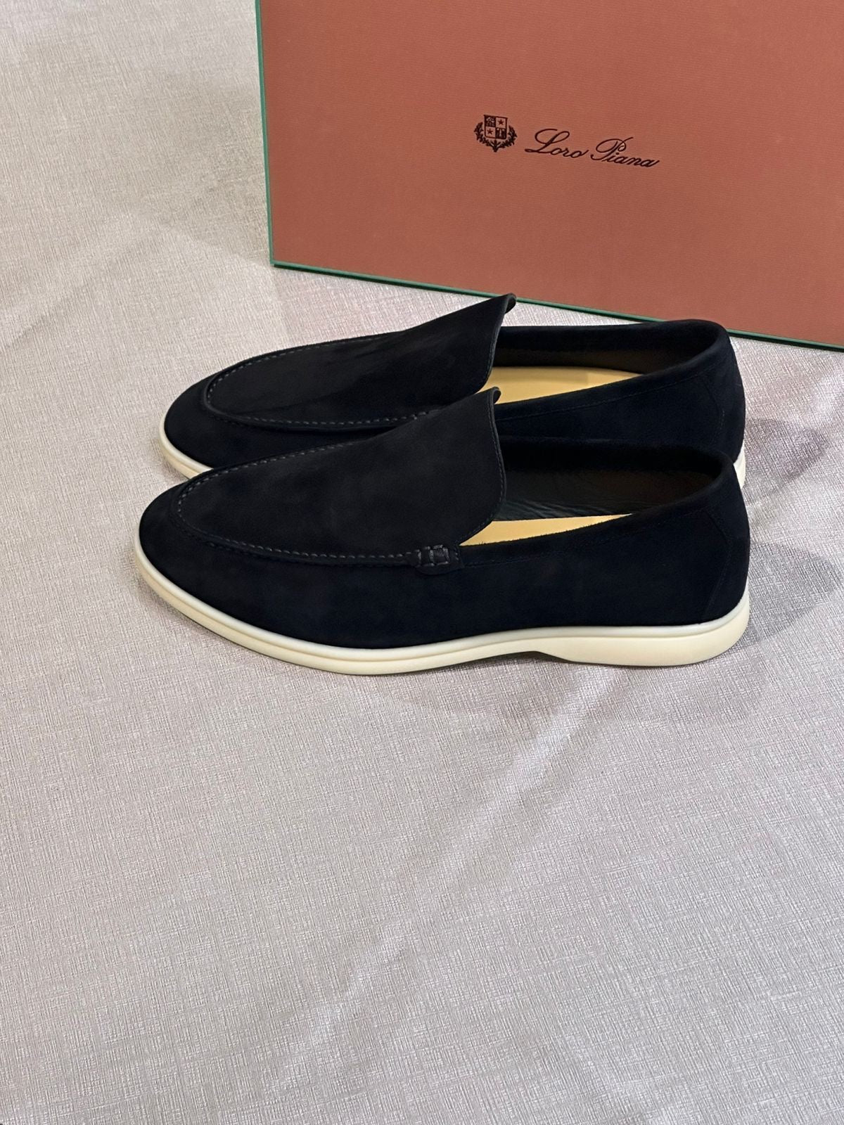 Mocassins Loro Piana Dain Cuir original