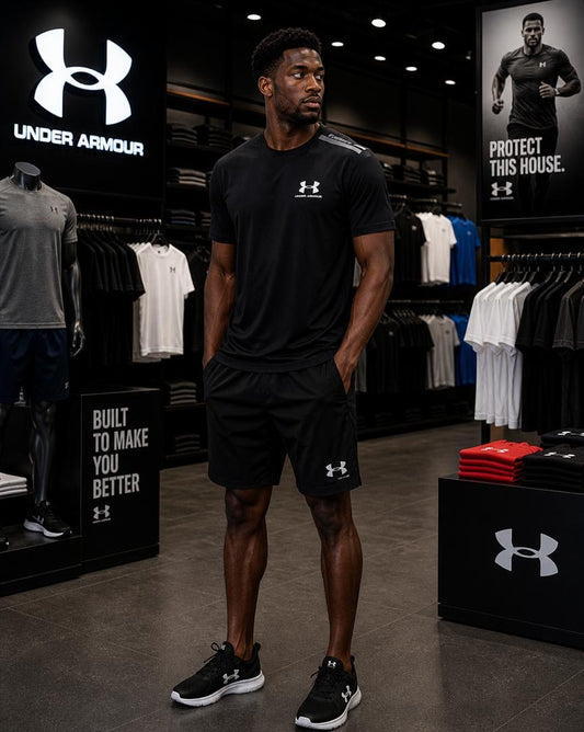 Ensemble survêtement short sport UNDER ARMUR : Qualité Premium